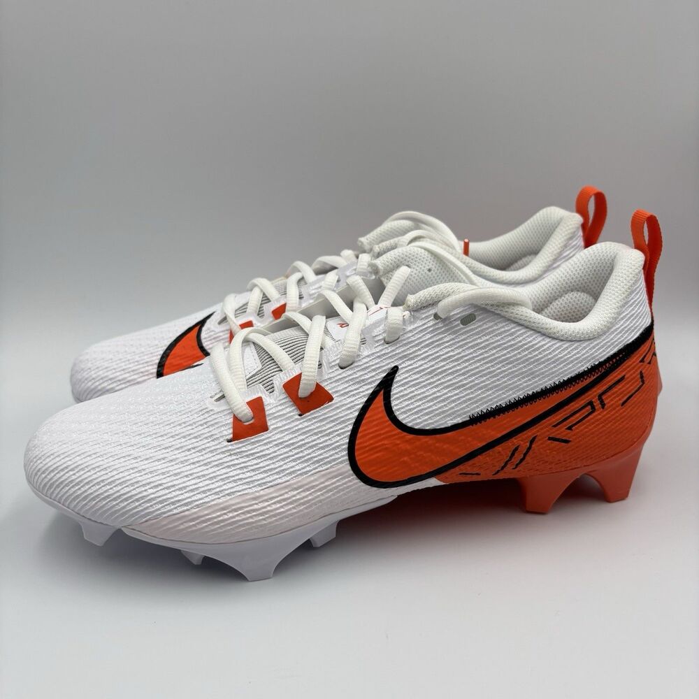 Size 10 Nike Vapor Edge Speed 360 2 White Orange Football Cleats FQ4045-100